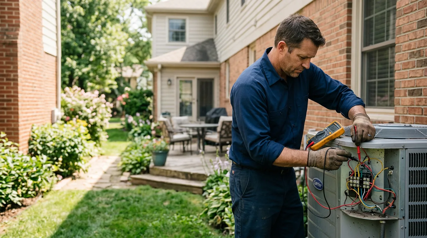 HVAC technician working near Mount Ayr, IA